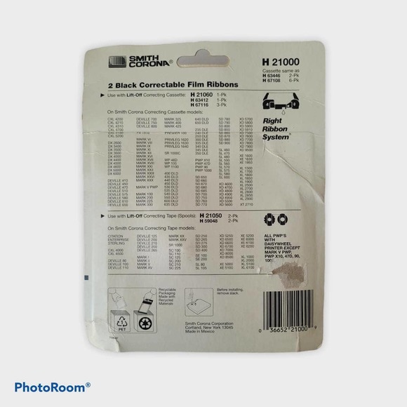 Smith Corona 2 Correctable Film Cartridge Ribbons - Picture 2 of 2